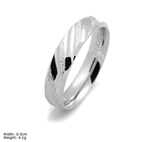 Bagues de couple en argent véritable, cadeau pour lui et pour elle, alliance de mariage, bijoux en argent S925 pour homme et femme