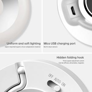 Lampe LED intelligente à détection corporelle, veilleuse rechargeable magnétique pour chevet, couloir, chambre et armoire - Product Image 6