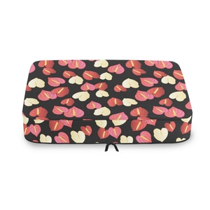Hawaiian Anthurium Customized Polyester Zipper Compression Luggage Handhold <b>Packing</b> Cubes Portable Travel Duffle Bag Storage - Product Image 3