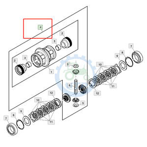 204874-oreja ifferential, para Ohn eere 5045E 5065E 5075E 5082E 5090E5303 5403 5103 - Product Image 1