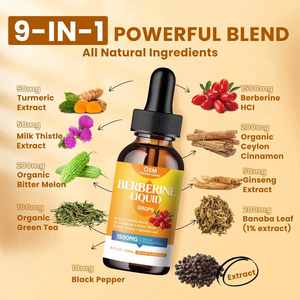 OEM organico berberina liquido gocce integratore curcuma Ceylon cannella melone amaro senza zucchero vegano senza dosaggio di liquido orale - Product Image 2