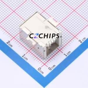 HC-B-002-4P-TM16.0-1A-X-15 USB Connector SMD Connector Type-B USB 2.0 Female Horizontal Mount - Product Image 2