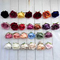 Tête de fleur de rose artificielle MeiQi Nouveaux produits Décoration de mariage polyvalente et économique de haute qualité
