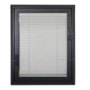 Persiana de Aluminio Integrada con Control Magnético de Vidrio Único, Persianas Venecianas de Aluminio Integradas, Persianas de Ventana de Láminas Estrechas - Product Image 2