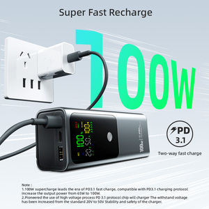 Wholesale Portable Large Capacity <span class=keywords><strong>Power</strong></span> <span class=keywords><strong>Bank</strong></span> for Laptop 20000Mah 100W Fast Charging Type C <span class=keywords><strong>Power</strong></span> Banks  Custom battery <span class=keywords><strong>bank</strong></span> - Product Image 2