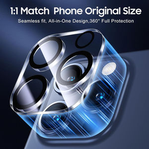 Protector de Lente de Cámara Personalizado OEM para iPhone 16 17 18 Pro Max, Cobertura Total 3D, Película Protectora de Lente Transparente de Alta Calidad - Product Image 4