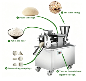 Machine à empanadas semi-automatique haute productivité, machine à garnir les empanadas et les gyoza, machine à empanadas de grande taille, machine à faire des dumplings - Product Image 6