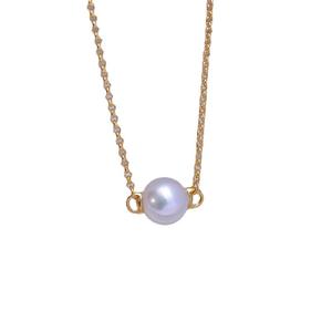 Collar con Colgante de Perla Blanca de Agua Dulce de 11-12 mm, Plata S925, Luz Intensa, Pequeñas Imperfecciones, Adorno Multiusos - Product Image 5