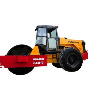 Compacteur routier statique à tambour unique DYNAPAC d'occasion, châssis rouge, moteur diesel 75KW, capacité de pente 25% - Product Image 5