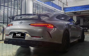 Para <span class=keywords><strong>Mercedes</strong></span> <span class=keywords><strong>Benz</strong></span> AMG <span class=keywords><strong>GT</strong></span> GT50 GT53 GT63 IM estilo Alerón trasero de fibra de carbono - Product Image 3