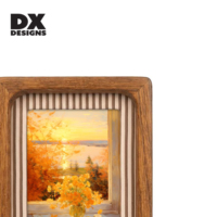 DX Designs Vente en gros Cadre photo en bois vintage avec couche intérieure rayée 4x6 5x7 8x10 pouces pour décoration intérieure