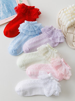 Chaussettes doubles en dentelle pour tout-petits, blanches, motif princesse dansante, fines, pour la danse latine des enfants, parfaites pour le printemps et l'automne, choix idéal pour bébé