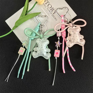 Nouveau Porte-clés en Cuir Figurine de Chien de Dessin Animé avec Perles pour Téléphone Portable et Sac, Collection 2026 Coolter, Idéal pour le Nouvel An - Product Image 2