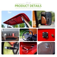 Voiture de golf électrique à 4 roues Rainbow, 4 places, batterie au lithium 48V 50-100KW 50-70kWh, carrosserie en acier, vitesse maximale de 45 km/h, véhicule électrique professionnel