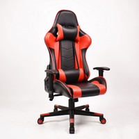 Sedia da Gaming Ergonomica Reclinabile a 180 Gradi in Pelle Rossa Personalizzata per Esports