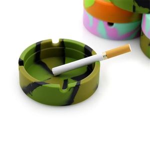 Cenicero de silicona portátil ecológico para cigarrillos, soporte para Cenicero plegable suave que brilla en la oscuridad con logotipo personalizado para fumar - Product Image 4