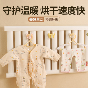 Butterfly Shape Double Hook Wall Mount Storage Rack For Clothes Towel Drying No <b>Drill</b> Required 3kg Load ABS Material - Product Image 5