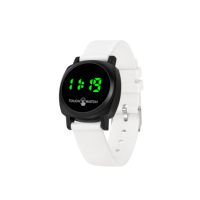 Jam Tangan LED Layar Sentuh 6 Warna Jam Tangan Digital Persegi Tampilan Tanggal dan Waktu Tali TPE Ramah Kulit Jam Tangan Kasual
