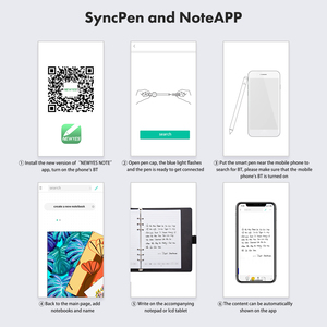 Newyes máy tính xách tay kỹ thuật số notepad <span class=keywords><strong>Pad</strong></span> Nhật ký lưu ý Tạp Chí với đồng bộ kỹ thuật số ứng dụng bút tái sử dụng - Product Image 5