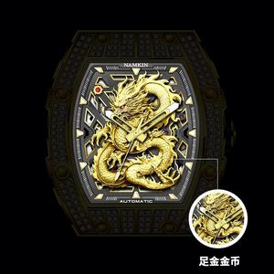 Montre Homme en Acier Inoxydable 2025 – Nouveauté Tendance 8889 – Style Simple Personnalisable avec Cadran Doré et Étanchéité – Bracelet 20mm - Product Image 2