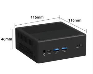 Yctipc nhà máy giá bán buôn OEM ODM Mini PC NUC 12th N100 CPU DDR5 8GB 256GB 4 Cổng Ethernet 1 gam TF 4 Mini PC pfsense Mini PC