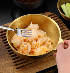 Stainless Steel Korean Style Ramen Bowl Kimchi Bowl with Hanging Hole Soup Snack Bowl for Kitchen Restaurant Food Container - Product Image 3