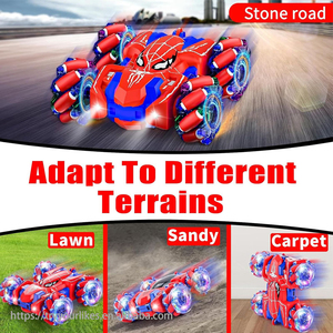 Auto RC 2.4G a Doppio Lato, Fuoristrada con Rotazione a 360°, Ricaricabile, 4WD, Giocattolo Acrobatico per Interni ed Esterni con Luci - Product Image 4