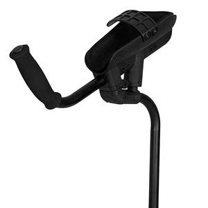 Stampelle per adulti (x1 unità, Sinistra) Nere Ortopediche a Piattaforma con Supporto Avambraccio e Assorbimento degli Urti KMINA K10002 - Product Image 6