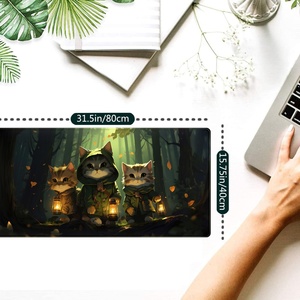 Alfombrilla de Ratón de Goma Impermeable de Anime Japonés Personalizable en Todos los Tamaños, Alfombrilla de Ratón para Juegos de Computadora, Borde Reforzado, Alfombrilla para Teclado - Product Image 2