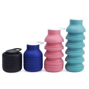 Gobelet pliable en silicone durable et écologique pour les voyages en plein air, les sports, la bouteille d'eau, le cyclisme - Product Image 4