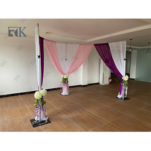 Heavy duty telescopic pipe and drape kit outdoor wedding round pipe and drape - Product Image 1