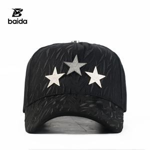 Casquettes Personnalisées Sombrero G5 Barbas 5-Panel Casquettes de Baseball en Daim et Satin avec Broderie de Strass - Product Image 1
