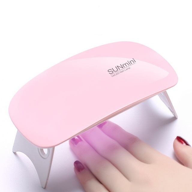 6W Mini Portable UV LED Nail Polish Dryer High Quality Curing Gel Nail Lamp for Nail Polish Light with USB/EU/US Plugs