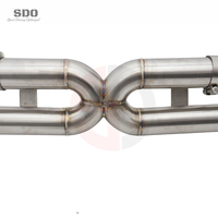 Tubos de Escape Rectos SD Catback para Porsche 911 991 991.1 3.8L 2012-2016, Escape de Acero Inoxidable de Alto Rendimiento Estilo H