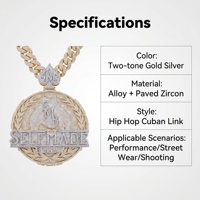 Collier avec plaque nominative Hip-Hop de 3 pouces, bijoux personnalisés en argent sterling 925 avec pendentif glacé en moissanite, plaqué or rose, forme animale