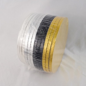 Ensemble de plateaux à gâteau ronds de 12 pouces, 4 couleurs personnalisables : noir, blanc, or, argent - Product Image 3