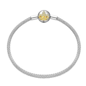 Venta al por Mayor de Brazaletes de Plata de Ley 925 de Alta Calidad con Dijes de Flores y Mariposas, Joyería para Mujer, Regalo - Product Image 5