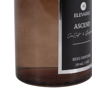 ELEVARRE Ascend Diffusore a Bastoncini 150ml Olio Profumato al Sale Marino e Legno di Recupero per la Casa - Product Image 4