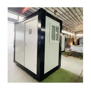 Kamar mandi toilet kabin portabel murah kamar mandi modular atap datar pabrikan tahan api Australia