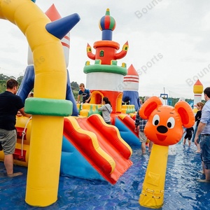 Château <span class=keywords><strong>gonflable</strong></span> de ville <span class=keywords><strong>gonflable</strong></span> <span class=keywords><strong>avec</strong></span> glissantes, jeu seat pour enfants - Product Image 2