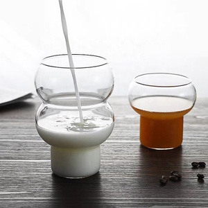 Tasse à eau multifonctionnelle <span class=keywords><strong>en</strong></span> verre, verrerie haut de gamme, tasse à glace transparente, tasse à café, tasse à jus, tasse à cocktails, tasse à <span class=keywords><strong>yaourt</strong></span> - Product Image 5