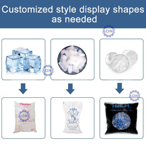 Automatic Machine for Filling Ice Cubes Large Capacity Ice Cube Bags Packaging for 1kg 5kg Ice Maker Machine for Business - Product Image 3