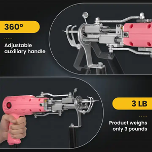 Commercio all'ingrosso 2 in 1 Tufting pistola per tappeto elettrico tappeto da cucire macchina da ricamo tappeto elettrico tessitura floccaggio macchina - Product Image 5