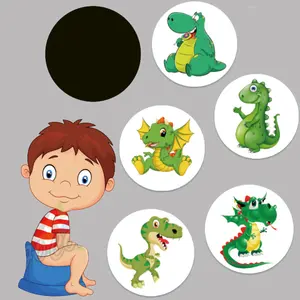 Custom Design Thermochromic Color Changing Sticker Cute Color Changing Potty Training Sticker Promotional Gift