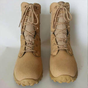 Botas tácticas ligeras de gamuza color canela DSF86 con cremallera interior, impermeables, para todas las estaciones, para exteriores. - Product Image 2