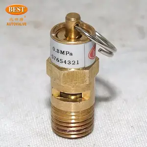 Guter Preis AB511 BSP Gewinde Gas-Wasser-Luftbrenner Feder Kupferrohr Sicherheits-Auslassventil manuell mini-Mikro-Bronze-Sicherheitsventil
