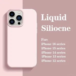 Nuova Custodia Protettiva Integrale in Silicone Liquido alla Moda 2026 per <span class=keywords><strong>iPhone</strong></span> 16 15 14 13 12 <span class=keywords><strong>11</strong></span> - Product Image 3