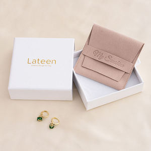 Customized Logo 9*9cm Necklace <b>Gift</b> Packaging <b>Box</b> Jewelry and Cosmetic Paper Drawer for Sliding <b>Gift</b> Wrap - Product Image 3