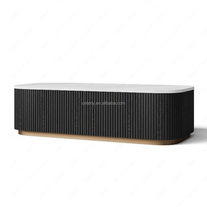 Tavolino da Caffè Moderno FERLY in Legno <span class=keywords><strong>di</strong></span> Quercia <span class=keywords><strong>Massello</strong></span> per Set <span class=keywords><strong>di</strong></span> Arredamento Soggiorno - Product Image 2