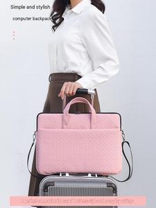 Durable Waterproof Polyester Shoulder <b>Laptop</b> Bag Business Briefcase Lightweight Handbag Men Women Fashion Convenient <b>Laptop</b> Bag - Product Image 5